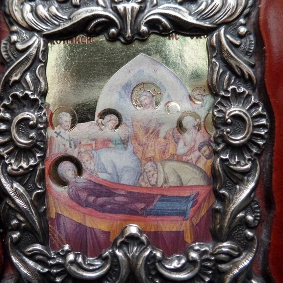 Byzantine Art Greek Orthodox Icon Set Silver 1000* - Picture 6 of 13